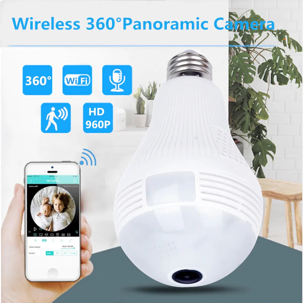 Light Bulb Shape Security Camera