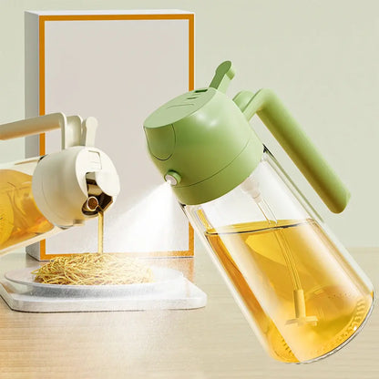 2-In-1 Oil Spray Bottle Multifunction Glass