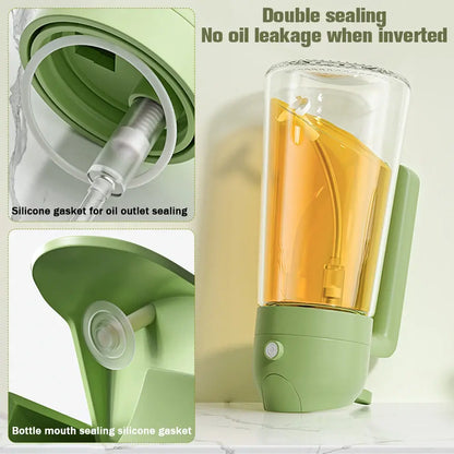 2-In-1 Oil Spray Bottle Multifunction Glass